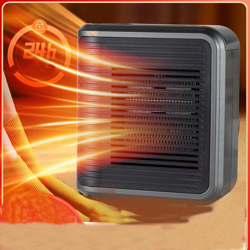 (image for) 800W Multi-functional Mini Heater Wall Mounted Heater Touch Timing Hot Air Heater 220V Hot Air Fan PTC Ceramic Heating